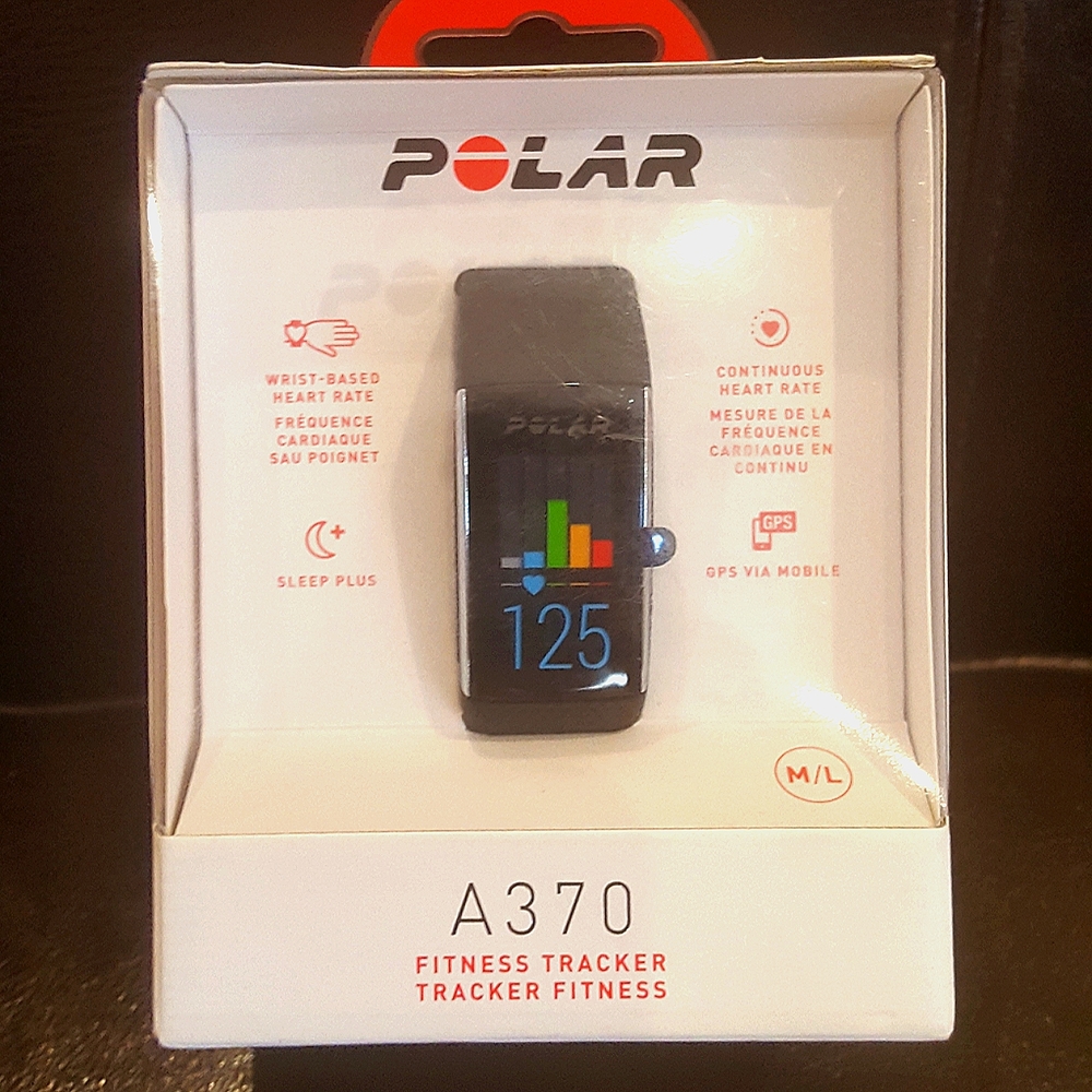 Polar A370 Fitness Tracker Sports Smart GPS Heart Rate Pulse Bluetooth Black M/L